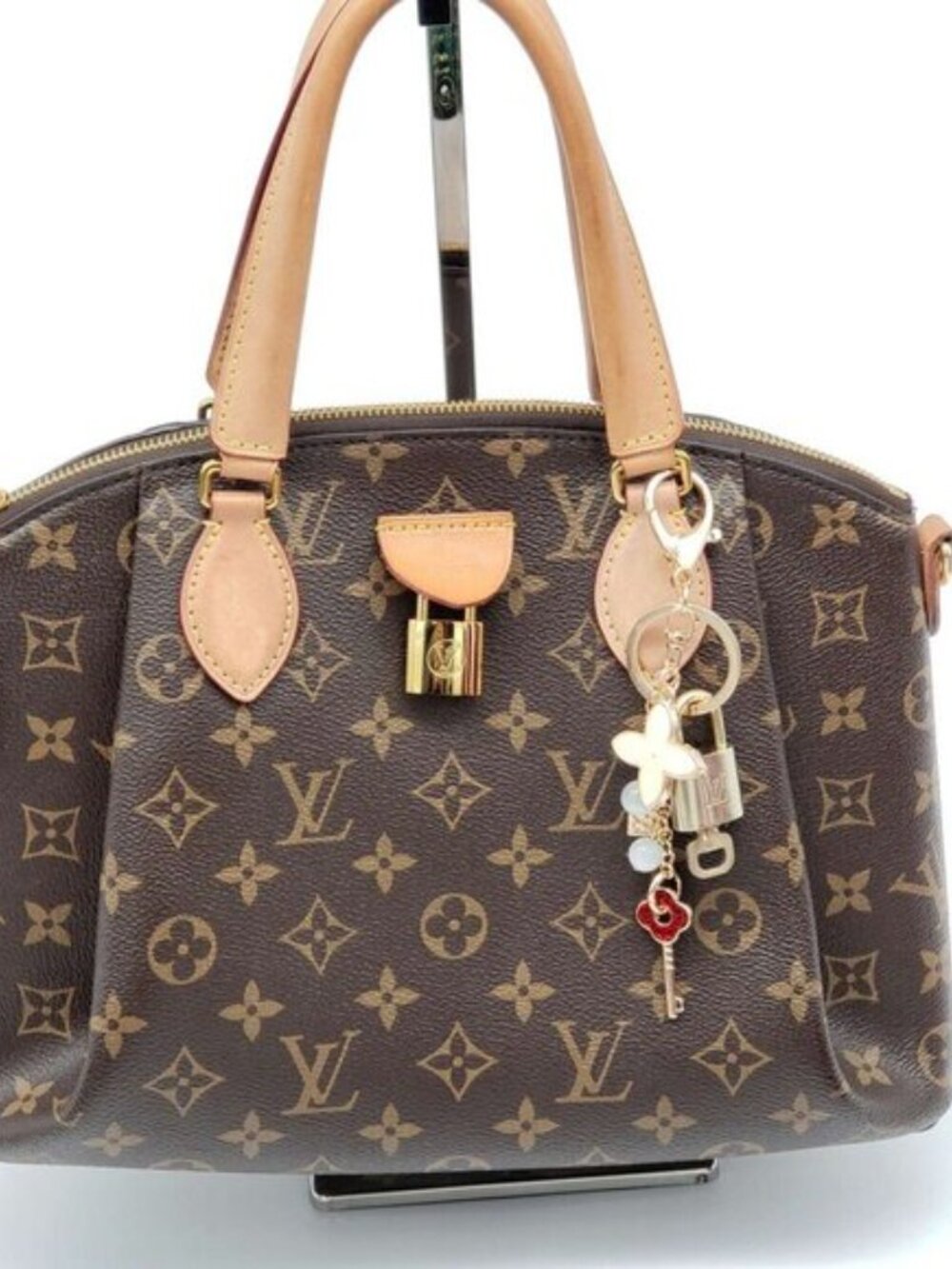 Authentic LV Gold Padlock & Key Set ✨ Luxury Bag Charm w/ Keychain - Picture 3 of 10